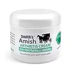 SMITH'S AMISH Arthritis Cream 4 oz jar. Soothing and Cooling, with Botanicals of Arnica, Peppermint, Tea Tree, Rosemary and Eucalyptus