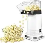 2 Minutes Fast Making Hot Air Popcorn Popper with Measuring Cup1200w Etl Certified, Mini Popcorn Machine BPA Free, No Oil, Diy Flavors, 98% Super High Explosion Rate Air Popper Popcorn Maker for Home, Family Christmas Gifts