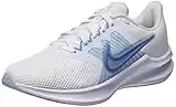 NIKE Downshifter 11, Zapatillas de Entrenamiento Mujer, Blanco (White/Blue), 36.5 EU