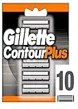 Gillette Lames de Rasoir Homme Contour Plus, Pack de 10 Recharges [OFFICIEL]