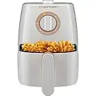 Chefman TurboFry 2-Quart Air Fryer, Dishwasher Safe Basket & Tray, Use Little to No Oil For Healthy Food, 60 Minute Timer, Fry Healthier Meals Fast, Heat And Power Indicator Light, Temp Control, White