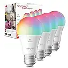 Sengled Smart Bulb, WiFi Light Bulbs, Color Changing Light Bulb, Smart Light Bulbs that Work with Alexa & Google Assistant, A19 RGB Alexa Light Bulb No Hub Required, 60W Equivalent 800LM CRI>90, 4Pack