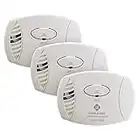 FIRST ALERT Plug-In Carbon Monoxide Detector, 3 Count (Pack of 1), CO600 , White, 6.75 x 6.9 x 9 inches