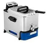 Tefal Oleoclean Pro FR804040 Semi-Professional Deep Fryer, Grey, Blue, 1.2kg, 6 portions, 3.5 Litre, 2300W