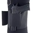 Gexgune Funda Oculta Carry Belly Band Funda para Pistola Debajo de la Funda Elástica Abdominal Band Pistol Holster con 2 Bolsas de revistas (M: Longitud: 37 Pulgadas