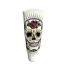 YopralGolf Golf Blade Putter Head Covers Halloween Rose Sugar Skull Magnetic Leather Golf Putter Headcover Fits Scotty Cameron Odssey Ping Taylormade