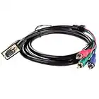 Cable Adaptador VGA SVGA a 3 RCA Video por Componentes Consola Proyector 2211