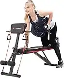 CITYSPORTS Banc de musculation pliable, banc de fitness, banc d'entraînement avec poids, banc de musculation multifonctionnel pour l'entraînement complet du corps S1