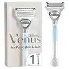 Gillette Venus Women's Razor + 1 Razor Blade Refill with Precision Trimmer, Designed for Pubic Hair and Skin