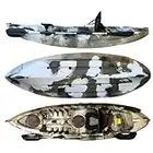 Cambridge Kayaks ES, Zander Camo del Desierto Solo Kayak DE Pesca Y Paseo, RIGIDO,