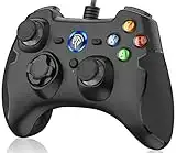 EasySMX PC Controller, Controller Joystick für Spiele mit Kabel mit Dual-Vibration, Turbo und Fronttasten für Windows/ PS3 / Android TV Box