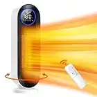 Ilake Space Heater for Indoor Use, Space Heater with Remote & Thermostat, Large Digital Display, 12H Timer, Energy Efficient, Large Space Heater for Living Room Office Home Christmas Gift.