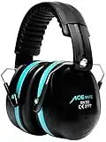 Casque antibruit ACE Mute - Casque antibruit pour Le Travail et Le tir Sportif - en 352-1 - Turquoise