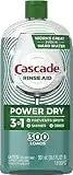 Cascade Dishwasher Rinse Aid, Power Dry, 901ML