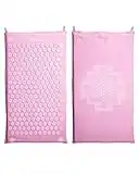 Shakti Premium Acupressure Mat Original, Sustainable & Durable, Relieves Stress & Tension, Promotes Relaxation & Focus, Ethically Handcrafted Acupuncture Mat in India, Organic Cotton Certified (Level 2, Shakti Pink)