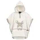 Morgenstern Badeponcho Kinder Baby Mädchen Jungen 100% Baumwolle OEKO-TEX Babybadetuch Kapuzenhandtuch Bademantel Esel