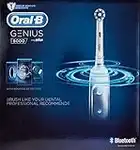 Oral-B Genius Electric Toothbrush with Artificial Intelligence, Gifts For Women / Men, App Connected Handle, 3 Toothbrush Heads & Travel Case, 5 Modes, Teeth Whitening, 2 Pin UK Plug, 8000