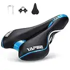 ENJOHOS Bike Saddle Waterproof,Bike Seat, Bicycle Cushion Suitable for MTB Mountain Bike,Folding Bike,Road Bike (Blue)