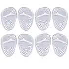 4 Pairs Heels Cushion Pads, Gel Insoles Foot Pain Relief Pads Anti-slip Forefoot Cushion Pads Gel Ball of Foot Cushions High Heel Gel Pads Insoles Metatarsal Pads Gel Cushion Inserts for High Heels