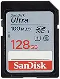 SanDisk 128GB Ultra SDXC UHS-I Memory Card - 100MB/s, C10, U1, Full HD, SD Card - SDSDUNR-128G-GN6IN