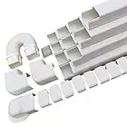 JIANZHENKEJI Mini Split Air Conditioner Line Cover | PVC Decorative Line Cover Kit 3" for Mini Split and Central Air Conditioner & Heat Pumps(15 Feet)