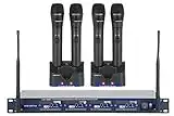 VOCOPRO UHF580510 Professional Rechargeable 4-Channel UHF Wireless Microphone System