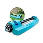 Aqua Joe SJI-OMS16 Indestructible Metal Base Oscillating Sprinkler with Adjustable Spray