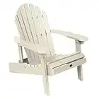 Highwood Hamilton Made in The USA Adirondack Stuhl, Erwachsenengröße, Kunststoff, Whitewash, Adult