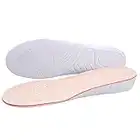 Soumit Aumento Altezza Solette Aggiungere 1,5cm L (EU 40-45), Traspirante Sudore-Assorbente Sottopiede, Comfort Morbido Massaggi Solette Albicocca per Sport A piedi e Migliorare la Vostra Fiducia