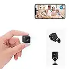 aobo Spy Camera,2023 4K HD Mini WiFi Wireless Hidden Camera Smallest Security Cameras with App Mini Nanny Cam Night Vision Motion Activated Alerts Secret Surveillance Cameras for Indoor/Home