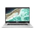 ASUS Chromebook Z1500CN-EJ0400 - Ordenador Portátil 15.6" Full HD (Intel Celeron N3350, 8GB RAM, 64GB eMMC, HD Graphics 500, Chrome OS) Plata, Teclado TouchPad QWERTY español