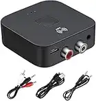 NFC Bluetooth 5.0 Récepteur RCA Jack 3,5 mm AUX HiFi Adaptateur sans Fil Voiture Récepteur Audio Bluetooth,Audio de Voiture,Casque,système de cinéma Maison,récepteurs de Composants Audio stéréo