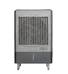 Hessaire MC61M Portable Evaporative Cooling Fan, Indoor/Outdoor High Temp Environments, 5,300 CFM, 1600 sq. ft., 3-Speed Fan, 63 dB, Gray