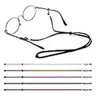 WLLHYF 6Pcs Eye Glasses String, Sunglasses Lanyards Sports Eyeglass Retainer Strap Adjustable Glasses Cord Fashion Eyewear Accessory Chain Sunglass Around Neck Holders for Men Women