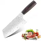 KENTROON 6.5inch Kitchen Knife Chinese Chef’s Knife Vegetable& Meat Knife with Wood Handle Gift Box Included for Home Kitchen and Restaurant