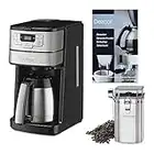 Cuisinart Blade Grind and Brew 10-Cup Thermal Carafe Coffeemaker Bundle with Canister and Descaling Powder (3 Items)