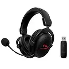 HyperX Cloud Core – Wireless Gaming Headset for PC, DTS Headphone:X Spatial Audio, Memory Foam Ear Pads, Durable Aluminum Frame, Detachable Noise Cancelling Microphone,Black