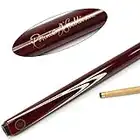 BCE Ronnie O`Sullivan MAROON & CREAM 2 Piece Pool Snooker Cue - 9.5mm Tip