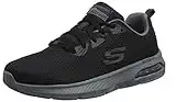 Skechers Homme Dyna-air Baskets, Noir Black Mesh Charcoal Trim Bkcc, 43 EU