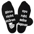 Jeasona Socken Anti-Rutsch Herren 43-46 Geschenke Vatertag für Opa zum Geburtstag von Enkel Enkelin Weihnachten für Opa von Enkelkinder