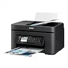 Epson Workforce WF-2850 All-in-One Wireless Color Inkjet Printer, Black - Print Scan Copy Fax - 10 ppm, 5760 x 1440 dpi, 8.5 x 14, Auto 2-Sided Printing, 30-Sheet ADF, Voice-Activated, DAODYANG