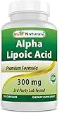 Best Naturals Alpha Lipoic Acid 300 mg 120 Capsules