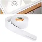 Flintronic Sigillante Impermeabile, 4.5m*38mm Battiscopa Morbido PVC Sigillante Autoadesivo Nastro, Impermeabile, Antiolio e Antimuffa Utilizzato per Piastrelle da Cucina/Bagno, Mobili, ecc (Bianco)