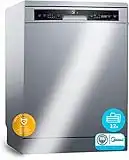 Midea Lavavajillas 60 cm+++ Inox para 12 servicios - Lavaplatos libre instalación - Compacto con 5 Programas de Lavado integrable - Filtro Antibacterias y Programación Horaria