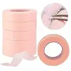 MWOOT 6 Rollos Cintas de Extensión de Pestañas,Cinta Adhesiva Microporosa Transpirable Cinta de Injerto de Pestaña de Maquillaje para Extensión de Pestaña (Rosado,9M)