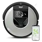 iRobot Roomba i7156 Robot Aspirapolvere, Memorizza la planimetria della tua casa, Adatto per Peli di Animali Domestici, spazzole in gomma, potente aspirazione, Wi-Fi, programmabile con App, argento