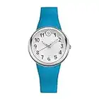 Philip Stein ' Japanese Quartz Stainless Steel and Silicone Watch, Color:Blue (Model: F36S-SW-TQ)