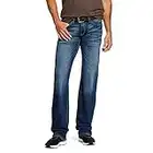 ARIAT M5 Slim Stretch Stillwell - Jeans de pierna recta apilables para hombre, indigo, 48