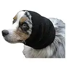 The Original Happy Hoodie for Dogs & Cats - Since 2008 - The Grooming and Force Drying Miracle Tool for Anxiety Relief & Calming Dogs (Large, Black)
