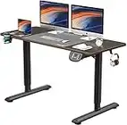 Dripex Scrivania Elettrica Regolabile in Altezza, Standing Desk Scrivania Motorizzata Ergonomica, Funzione di Memoria e Anticolisione (60_x_140_cm)